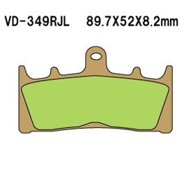 Тормозные колодки VESRAH VD 349RJL - VESRAH дисковые - тормозные колодки - Мотозапчасти - Интернет-магазин мотоэкипировки и мотозапчастей MотоГанза