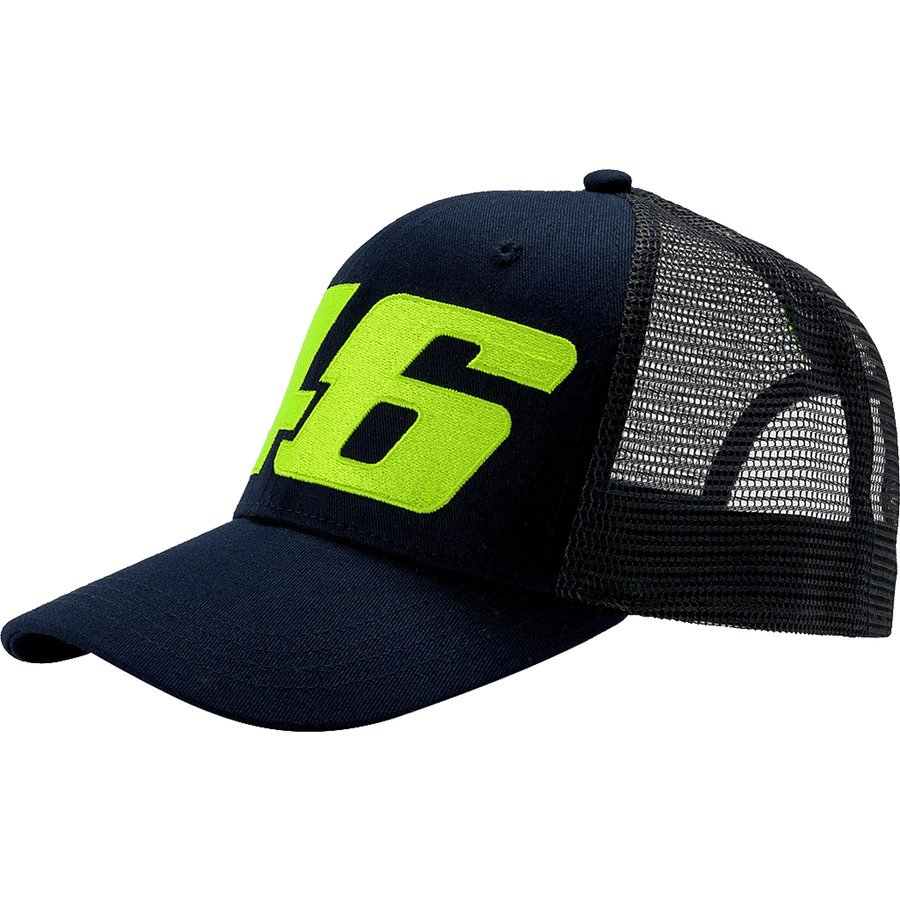 VR46 Кепка мужская Core large 46 черно-салатовая - VR 46 - прочее - Мотоэкипировка - Интернет-магазин мотоэкипировки и мотозапчастей MотоГанза