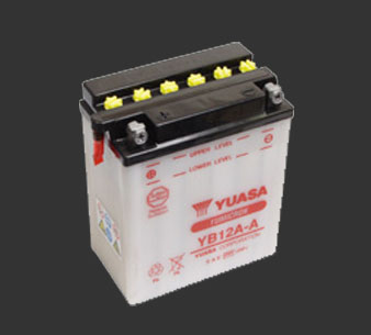 Аккумулятор YUASA YB12A-A - Аккумуляторы YUASA - аккумуляторы - Мотозапчасти - Интернет-магазин мотоэкипировки и мотозапчастей MотоГанза