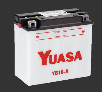 Аккумулятор YUASA YB18-A - Аккумуляторы YUASA - аккумуляторы - Мотозапчасти - Интернет-магазин мотоэкипировки и мотозапчастей MотоГанза