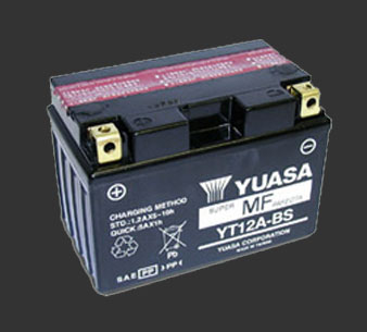 Аккумулятор YUASA YT12A-BS - Аккумуляторы YUASA - аккумуляторы - Мотозапчасти - Интернет-магазин мотоэкипировки и мотозапчастей MотоГанза