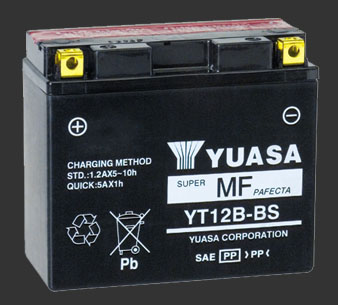 Аккумулятор YUASA YT12B-BS (12B-4) - Аккумуляторы YUASA - аккумуляторы - Мотозапчасти - Интернет-магазин мотоэкипировки и мотозапчастей MотоГанза