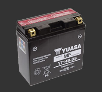 Аккумулятор YUASA YT14B-BS (14-B4) - Аккумуляторы YUASA - аккумуляторы - Мотозапчасти - Интернет-магазин мотоэкипировки и мотозапчастей MотоГанза