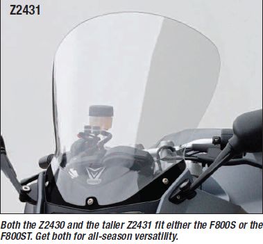 Z2431 высокое туристическое лобовое стекло VStream® BMW F800S, F800ST - ZTECHNIK - Аксессуары - Интернет-магазин мотоэкипировки и мотозапчастей MотоГанза